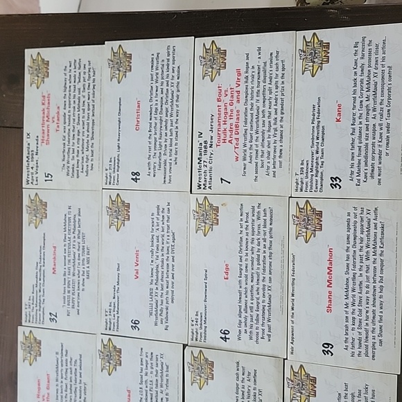 12 WF Westle Mania Live post card size from 1999 - Picture 9 of 9